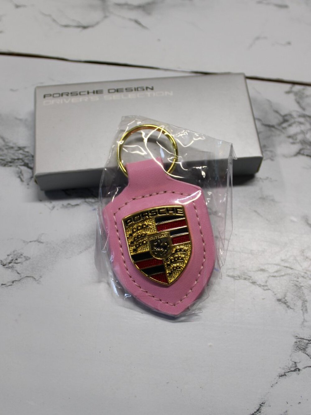 Porsche Design Driver's Selection Pink Key Ring Made in Germany